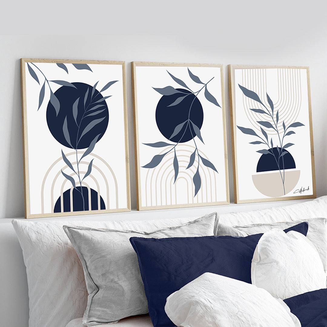 Botanical Harmony – Set of 3 Wall Art Prints